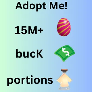 15M Candy Egg, Bucks, Potions Pets & Much More 