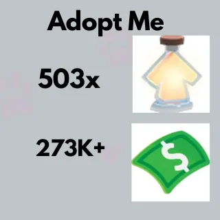 273k+ Bucks,503x age up portions   in 1 account