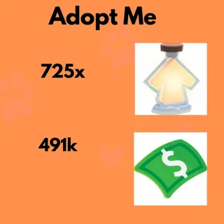 491k+ bucks and 725x portions 