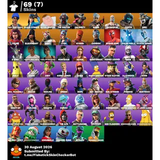 🎮 [PC/XBOX/PSN] 🔥 LEVEL 1628 | 428 WINS | 69 SKINS | LE VISITEUR + RAGNARÖK + PETER GRIFFIN | ✅ FULL ACCESS