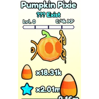 X2 PET WORLD PUMPKIN PIXIE