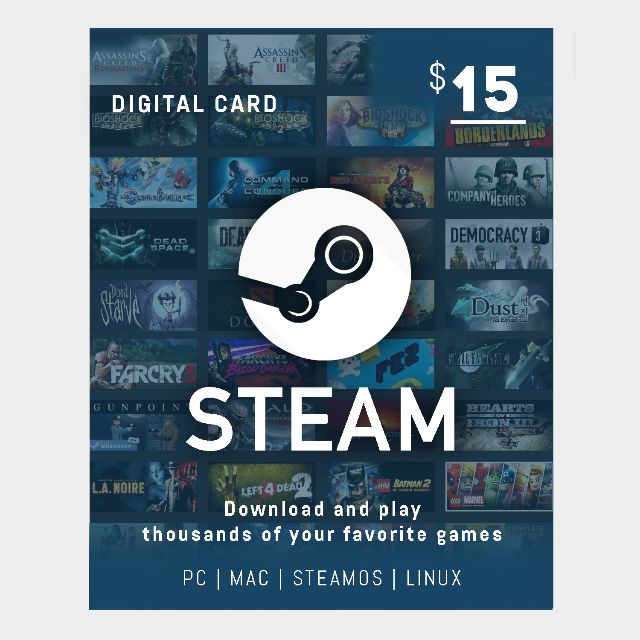 Steam Gift Card 15$ USD (Instant Delivery) Steam Gift Cards Gameflip
