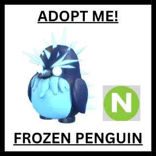 neon frozen penguin