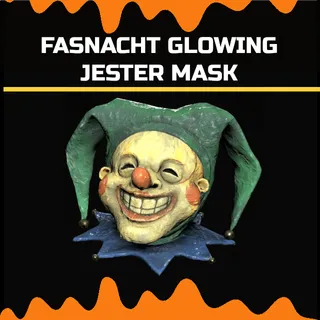 fasnacht glowing jester mask