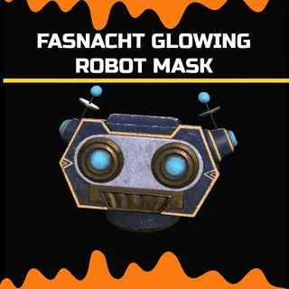 fasnacht glowing robot mask