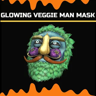 glowing veggie man mask