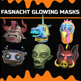 fasnacht glowing mask
