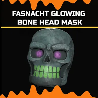 fasnacht glowing bone head mask