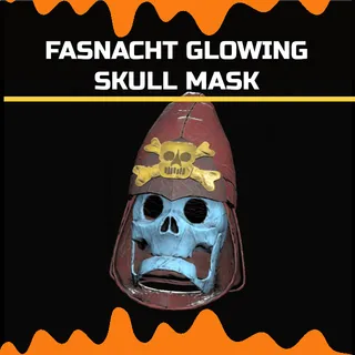 fasnacht glowing skull mask