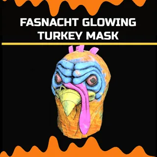 fasnacht glowing turkey mask