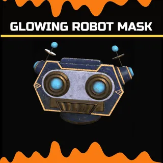 glowing robot mask
