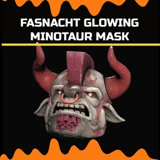 fasnacht glowing minotaur mask