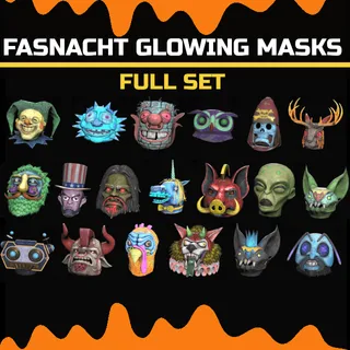 fasnacht glowing masks