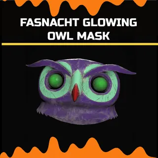 fasnacht glowing owl mask