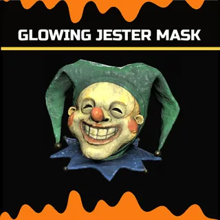 glowing jester mask