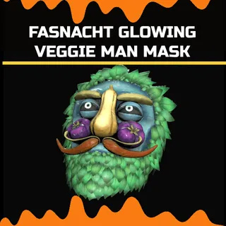 fasnacht glowing veggie man mask
