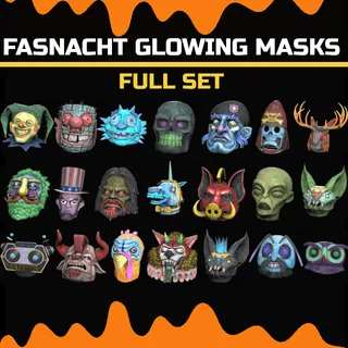 fasnacht glowing masks