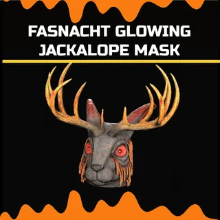 fasnacht glowing jackalope mask