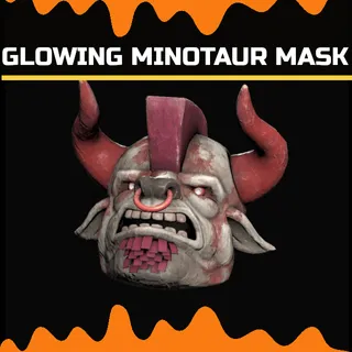 glowing minotaur mask