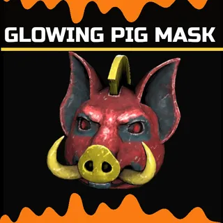glowing pig mask