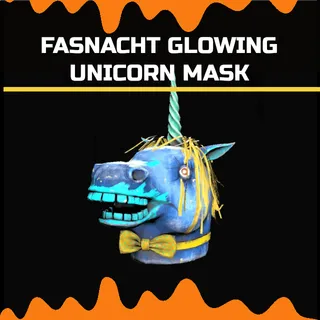 fasnacht glowing unicorn mask