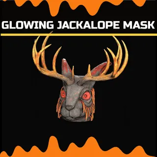 glowing jackalope mask