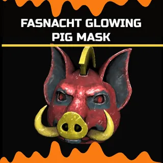 fasnacht glowing pig mask