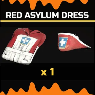 red asylum dress