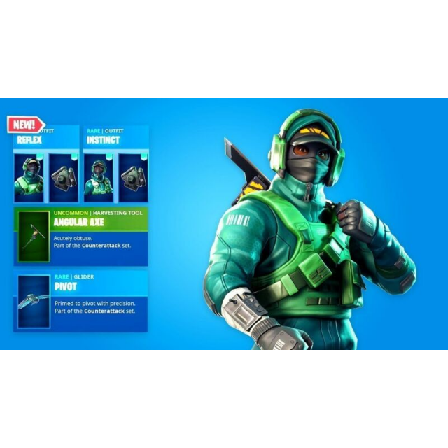 fortnite counterattack set 2000 v bucks 4 itens - fortnite bundle 2000 v bucks counterattack set