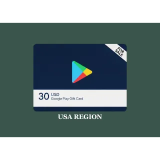 $30.00 USD Google Play