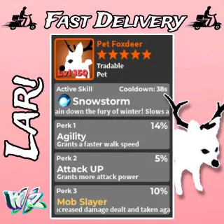 World Zero Pet Foxdeer Beta Agility 14%