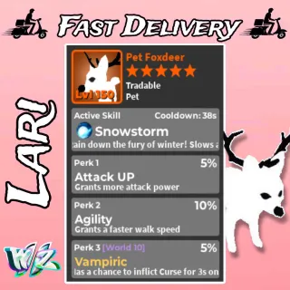 World Zero Pet Foxdeer Vampiric 5%