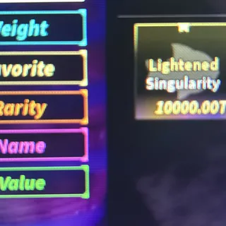 LIGHTENED SINGULARITY