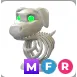 white skeleton dog MFR