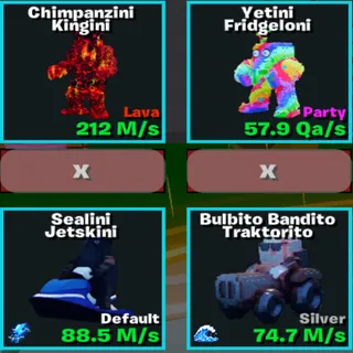 X4 brainrots bundle - GO UP FOR BRAINROTS