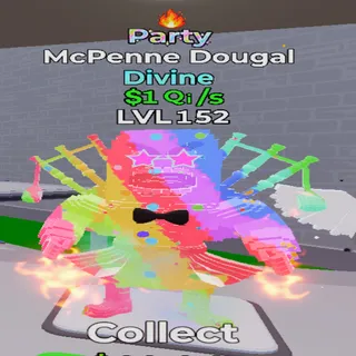 Party McPenne Dougal 1 trait 1Qi/s - GO UP FOR BRAINROTS