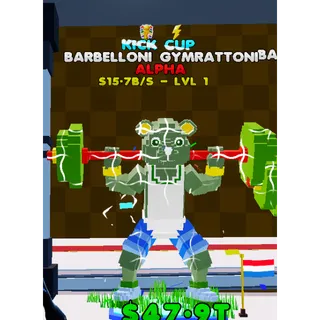 Barbelloni Gymrattoni Kick Cup 2 traits - KICK A LUCKY ROT