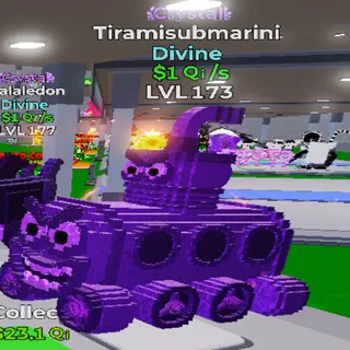 Tiramisubmarini Crystal - GO UP FOR BRAINROT
