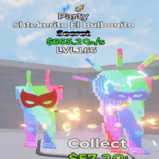 Shtekerito El Bulbonito Party 2 TRAITS 665.2Qa/s - GO UP FOR BRAINROTS