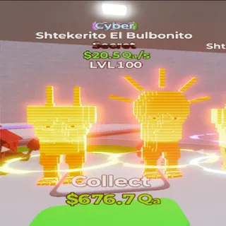 SHTEKERITO EL BULBONITO CYBER -GO UP FOR BRAINROT