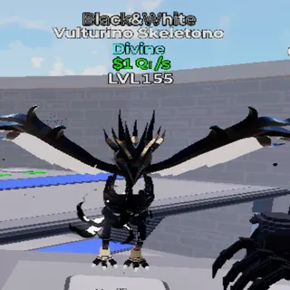 Black & White Vulturino Skeletono 1Qi/s - GO UP FOR BRAINROT