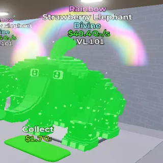 Strawberry Elephant Rainbow  - GO UP FOR BRAINROTS