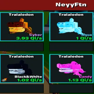Bundle x4 Tralaledon 8.12 Qi/s - GO UP FOR BRAINROTS