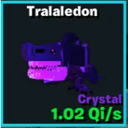 Crystal tralaledon 1 Qi/s - GO UP FOR BRAINROTS