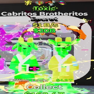 Cabritos Brotheritos Toxic 4 TRAITS 1B/S - fortnite steal the brainrot