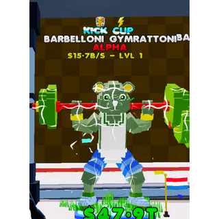 Barbelloni Gymrattoni Kick Cup 2 traits - KICK A LUCKY ROT