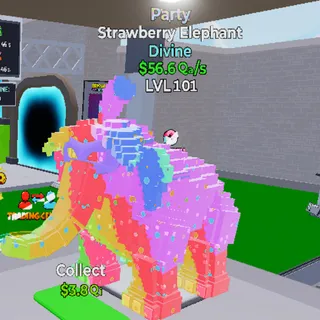 Party Strawberry Elephant - GO UP FOR BRAINROT