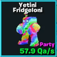 Party Yetini Fridgeloni - GO UP FOR BRAINROTS