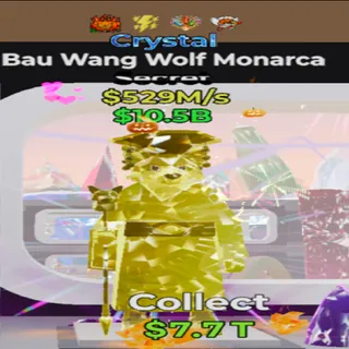 BAU WANG WOLF MONARCA CRYSTAL 4 TRAITS - fortnite steal the brainrot