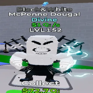 Black & White McPenne Dougal 1 trait 1Qi/s - GO UP FOR BRAINROTS